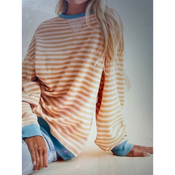 Free People We The Free Oversized Sweatshirt - Size L - Picture 3 of 13